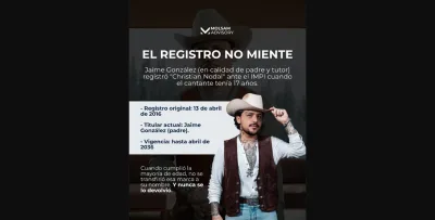 CRISTIAN NODAL perdió su nombre: la lección legal detrás de "El Forajido"
