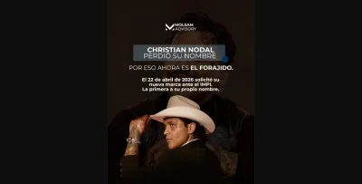 CRISTIAN NODAL perdió su nombre: la lección legal detrás de "El Forajido"