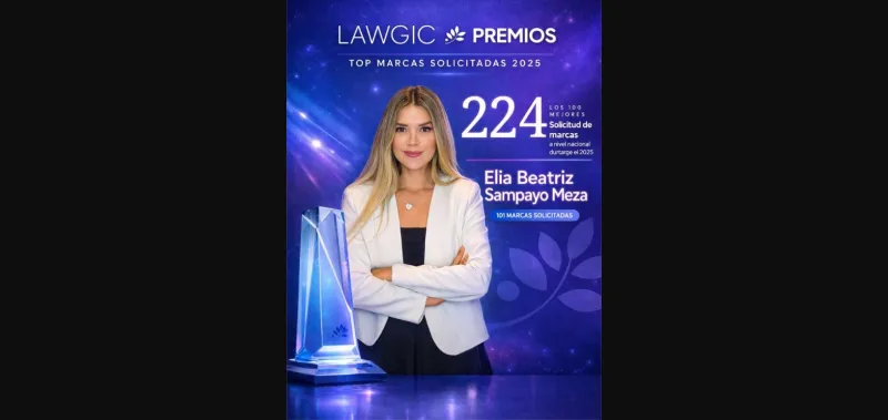 Elia Sampayo Meza, #224 en el ranking Lawgic Premios Top Marcas Solicitadas 2025 - imagen 1
