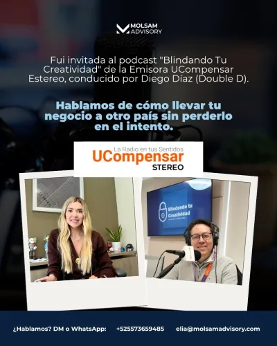 Podcast Blindando tu Creatividad: llevar tu negocio a otro país sin perder la marca
