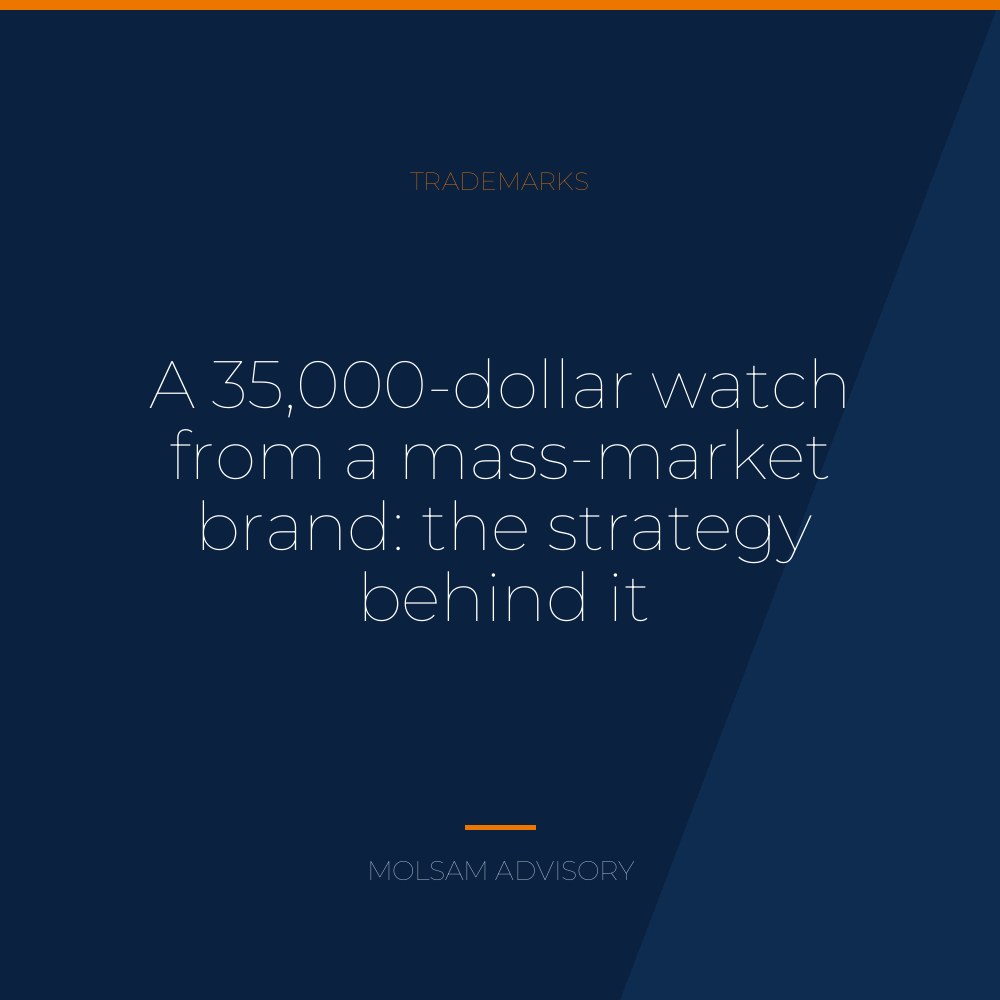 A 35,000-dollar watch from a mass-market brand: the strategy behind it