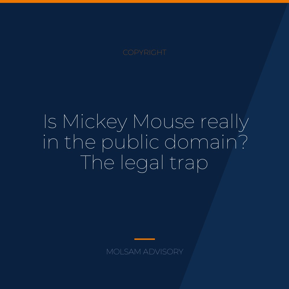 Is Mickey Mouse really in the public domain? The legal trap