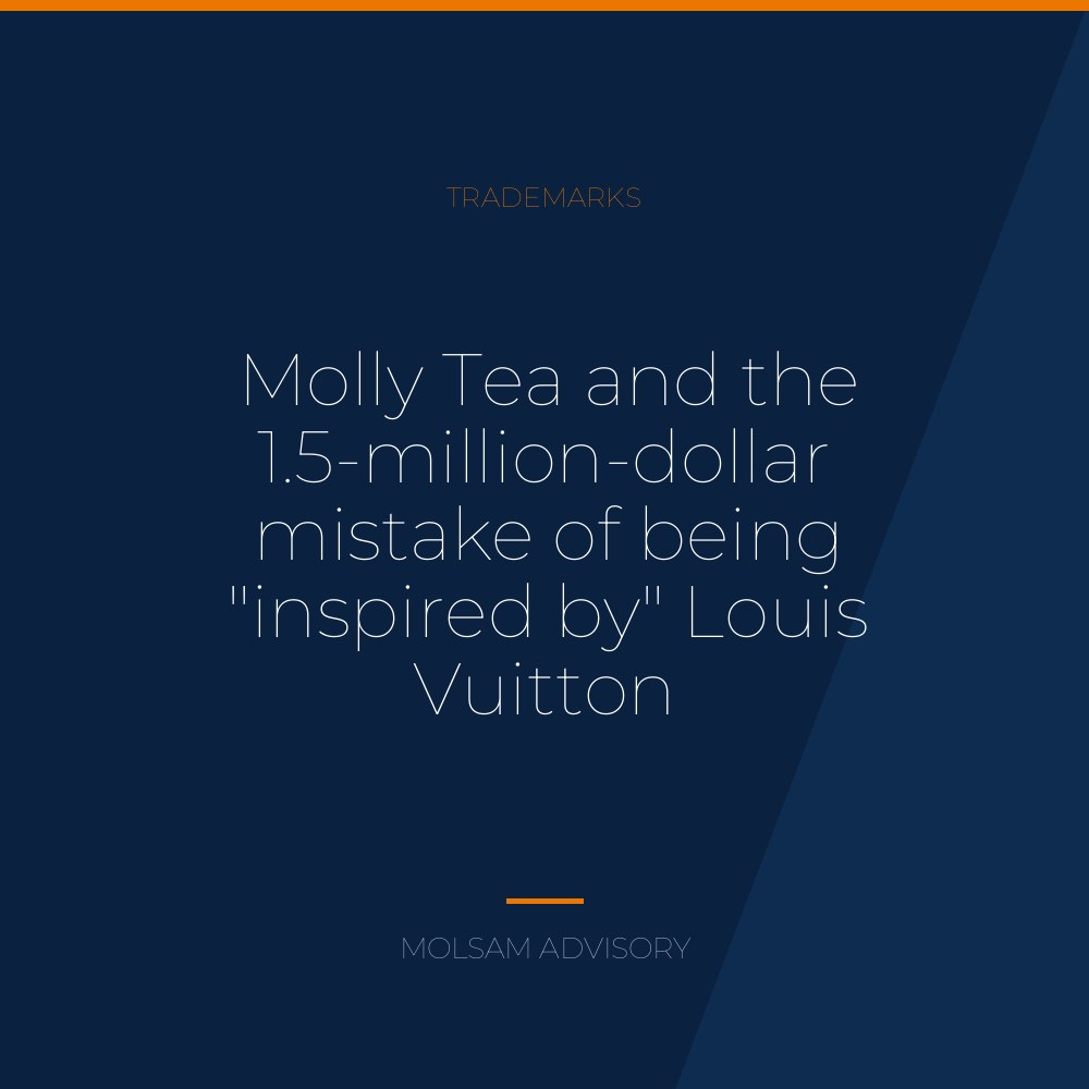 Molly Tea and the 1.5-million-dollar mistake of being "inspired by" Louis Vuitton