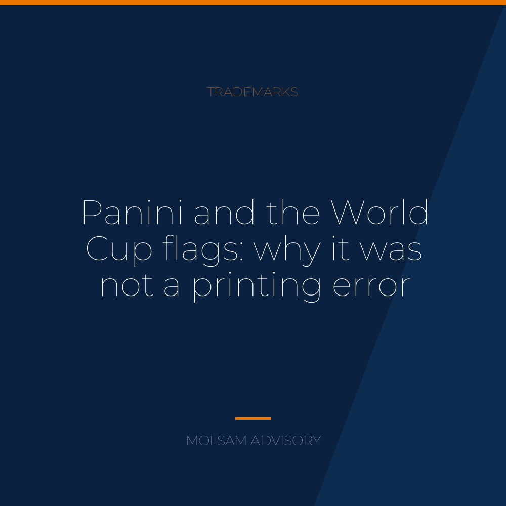 Panini and the World Cup flags: why it was not a printing error